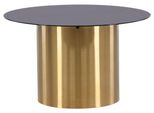 Couchtisch Ystad Ø Ca. 80 Cm Schwarz/Gold