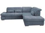 Wohnlandschaft Dalida Blau Chenille