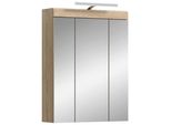 Spiegelschrank Lambada Mit Led Ca. 60X79 Cm Sonoma Eiche