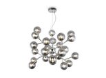 Pendelleuchte Dallas Grau/Chromfarben Max. 28 Watt