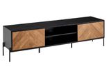 Lowboard ''Wohnling'', Schwarz/Braun