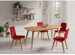 Esstisch Home Affaire, Braun (Buche, Buche, Buche), B:140Cm H:75Cm T:80Cm, Tische, Rechteckiger Esstisch Esstisch Holz-Esstische, Breite 140 Cm Und 180 Cm