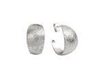 Paar Creolen Celesta "925 Silber Diamantiert", Silber (Silbergrau), Ohrringe, Damen, One-Size, Silber 925 (Sterlingsilber)
