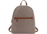 Rucksack EMILY & NOAH Rucksack E&N Jarina, Damen, Gr. B/H/T: 27cm x 31cm x 13cm, grau (taupe 900), Polyester, Rucksäcke Rucksack