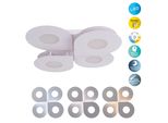 NÄVe Led Deckenleuchte "Smilla", Weiß, 1, H: 8Cm, 1 Stk., Leuchten, Weiß, Memory, Nachtlicht, Cct, Dimmbar Per Fernbedienung (Inkl.), Led Deckenleuchte