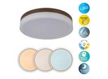 NÄVe Led Deckenleuchte "Lola", Weiß, 1, Ø 50Cm H: 9Cm, 1 Stk., Leuchten, Dimmbar Per Fernbedienung (Inkl.), Cct, Memory, Nachtlicht, D: 50Cm, Led Deckenleuchte