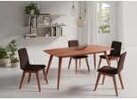 Esstisch Home Affaire, Braun (Kirsch, Kirsch, Kirsch), B:140Cm H:75Cm T:80Cm, Tische, Rechteckiger Esstisch Esstisch Holz-Esstische, Breite 140 Cm Und 180 Cm