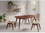 Esstisch Home Affaire, Braun (Nussbaum, Nussbaum, Nussbaum), B:180Cm H:75Cm T:90Cm, Tische, Rechteckiger Esstisch Esstisch Holz-Esstische, Breite 140 Cm Und 180 Cm