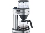 SEVERIN Filterkaffeemaschine Café Caprice KA 5762, schwarz (edelstahl, gebürstet, schwarz), 1 l, 8, Kaffeemaschinen, Filterkaffeemaschine