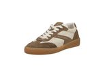 Sneaker Marc O'polo "Marc O'polo Sneaker Veloursleder/Textil", Damen, Gr. 38, Beige, Blau, Textil, Veloursleder, Schuhe Sneaker