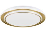 Eglo Led Deckenleuchte "Moschetta Deckenlampe - Stahl - Led - 36W - IP20", Goldfarben, 1, Ø 49Cm H: 7Cm, 1 Stk., Leuchten, Wohzimmerlampe, Esszimmerlampe, Flur, Schlafzimmer, H7 X Ø49 Cm, Led Deckenleuchte
