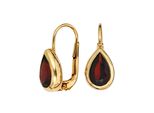 Paar OhrhäNger Jobo "Ohrringe Granatohrringe", Rosa (Gelbgold 375), Ohrringe, Damen, Gelbgold 375, 375 Gold Mit Granat Tropfen