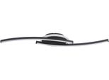 Eglo Led Deckenleuchte "Lungolago Deckenlampe - Stahl - Led - 12W - IP20", Schwarz, 1, H: 6Cm, 1 Stk., Leuchten, Wohzimmerlampe, Esszimmerlampe, Flur, Schlafzimmer, L74 X B14 X H6 Cm, Led Deckenleuchte