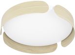 Eglo Led Deckenleuchte "Valcasotto Deckenlampe - Stahl, Holz - Led - 20W - IP20", Braun, 1, Ø 37Cm H: 7,5Cm, 1 Stk., Leuchten, Wohzimmerlampe, Esszimmerlampe, Flur, Schlafzimmer, H7,5 X Ø37 Cm, Led Deckenleuchte