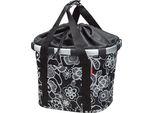 Klickfix Reisenthel Bikebasket Lenkertasche Mit Aluminumrahmen Fleur-Schwarz