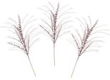 Winterliche Kunstpflanze I.Ge.A. "Kunstzweig, KüNstlicher Weihnachtszweig Mit BläTter", Rosa, H:80Cm Ø:30Cm, Kunststoff, Kunstpflanzen, Mit Glitzer Und Dekosteinen, 3Er Set, Weihnachtsdeko