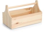 Werkzeugbox Zeller Present "Kiefer", Hellbraun, B:18Cm H:20,5Cm T:34Cm, Massivholz, Aufbewahrungsboxen, NatüRliches Holz, Vielseitig, Einfach Tragbar
