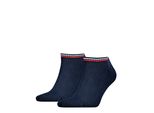 Sneakersocken Tommy Hilfiger "Th UNI TJ Sneaker 2P Iconic", Herren, Gr. 39-42, Blau (Schwarz Navy), Baumwollmischung, Socken Sneakersocken