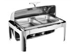 Buffetwärmer – Chafing Dish – Warmhalteplatte – Warmhalteschalen – Für Feiern & Catering – Edelstahl – Mit abnehmbaren Behältern – 220 kg Tragkraft