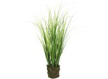 Kunstpflanze I.Ge.A. "Grasbund Im Erdtopf", GrüN, B:15Cm H:45Cm L:15Cm, Kunststoff, Kunstpflanzen, Kunstpflanze, Grasbusch Kunstblume Dekogras