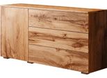 Sideboard Otto Home "Paris", Beige (Eichefarbe Votan, Eichefarbe Votan), B:111Cm H:68Cm T:39Cm, Sideboards, Sideboard, Moderne 110Cm Breite Grifflose Kommode, Vielseitig Einsetzbar