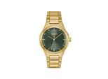 Quarzuhr Hugo "Lit", Gold (Goldfarben, GrüN), Armbanduhren, Herren, Quarzuhr, Armbanduhr, Herrenuhr, Edelstahlarmband, Analog