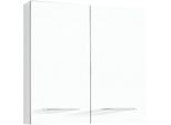 HäNgeschrank Welltime "Portofino", Weiß (Weiß, Weiß), B:60Cm H:64Cm T:20Cm, Holzwerkstoff, Melamin, SchräNke, HäNgeschrank