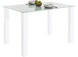 Esstisch Otto Home, Weiß, B:120Cm H:76Cm T:80Cm, Tische, Esstisch, In 2 GrößEn
