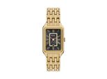 Quarzuhr Fossil "Raquel", Gold (Gelbgoldfarben, Goldfarben), Armbanduhren, Damen, Quarzuhr, Armbanduhr, Damenuhr, Edelstahlarmband, Analog, Tag, Glassteine