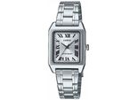 Quarzuhr, Silber (Edelstahlfarben), Casio Timeless Collection, Armbanduhren, Damen, Quarzuhr, Armbanduhr, Damenuhr, Analog, Edelstahlarmband