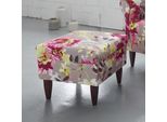 Hocker Home Affaire "Asino", Bunt (Bunt, Grau), B:48Cm H:40Cm T:48Cm, Struktur (100% Polyester);Struktur/Blume (100% Polyester), Hocker, Hocker