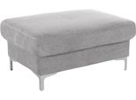 Hocker Cotta "Sammy", Grau, B:95Cm H:47Cm T:64Cm, Struktur (100% Polyester );Chenille (90% Polyester; 10% Polyamid ), Hocker, Hocker