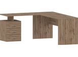 Eckschreibtisch Home Affaire "New Selina", Braun (Wotan Eichefarben), B:180Cm H:75Cm T:160Cm, Tische, Eckschreibtisch, Schreibtisch, SchubkäSten, Mit Oder Ohne Monitoraufsatz, B 180/160 Cm