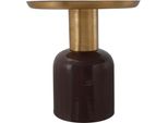 Beistelltisch Kayoom "Art Deco 825, Abstelltisch Aus Metall,Funktional Und Stabil", Lila (Dunkellila, Gold, Gold, Lila), B:40,5Cm H:42,5Cm T:40,5Cm, 100% Eisen, Tische, Beistelltisch, Dekorativ, Glanzvolle Lackierung, Stilvolles Design