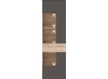 Vitrine Forte "Como", Grau (Grau, Eichefarben), B:60,4Cm H:203,3Cm T:41,3Cm, Holzwerkstoff, SchräNke, Vitrine, Vitrine, GlastüRe, LED Beleuchtung, Soft Close Linksanschlag