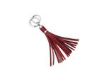 Schlüsselanhänger GRETCHEN Tassel Keyring, rot (weinrot), Schlüsselanhänger, Damen, Schlüsselanhänger, aus italienischem Kalbsleder
