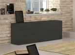 Sideboard Home Affaire "Metis", Grau (Anthrazit Hochglanz), B:170Cm H:60Cm T:40Cm, Sideboards, Sideboard, Breite 170 Cm