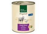Real Nature Nourriture Humide Chien Adulte Mouton Et Poulet 6X800 G