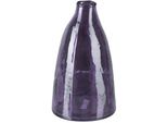 Dekovase Creativ Home "Vase", Aubergine, H:20Cm Ø:11,5Cm, Vasen, Mit Durchbrochenem Design