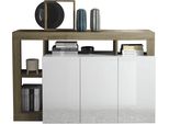 Sideboard Home Affaire "Hamburg", Weiß (Weiß, Cadiz), B:146Cm H:93Cm T:42Cm, Sideboards, Sideboard, Breite 146 Cm