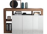 Sideboard Home Affaire "Hamburg", Weiß (Weiß, Mercure), B:146Cm H:93Cm T:42Cm, Sideboards, Sideboard, Breite 146 Cm