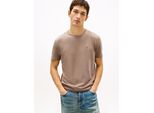 T-Shirt Tommy Jeans "Tjm Xslim Jaspe Htr Tee Ext", Herren, Gr. 4XL, Ivy Mink Htr, Single Jersey, Obermaterial: 60% Baumwolle, 40% Polyester, Slim Fit Normal, Rundhals, Eingesetzt Abgesteppte Kante, Shirts T-Shirt, Mit Rundhalsausschnitt