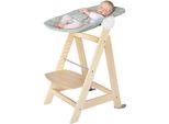 Hochstuhl ROBA Treppenhochstuhl 2-in-1 Set Style, Born Up, Baby, Gr. B/H/T: 45cm x 80cm x 54cm, grün (frosty grün, natur), Stühle Hochstuhl, mit Neugeborenen-Aufsatz