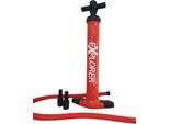 Handpumpe EXPLORER "SUP Doppelhubkolbenpumpe", rot, PumpenB:27,5cm H:62cm, Handpumpe, B:27,5cm H:62cm