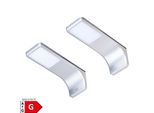 LED Unterbauleuchte, Silber-Grau, Warmweiss, 2Er SET