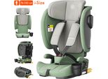 Daliya® JOYMAX i-Size Kindersitz, ISOFIX, Top Tether mit Warnmelder, für Kinder 76-150 cm, ab 15 Monaten, 9-36 kg, Autokindersitz | Grün
