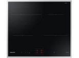 SAMSUNG Induktions-Kochfeld NZ64B4015HK/U1, schwarz, B:59cm H:4,4cm T:52cm, Kochfelder, Höhe des Kochfelds beträgt nur 44mm & Ideal für ovale Pfannen & Töpfe