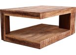 Couchtisch MÖBilia "Titlis", Braun (Natur, Braun, Natur, Braun, Natur, Braun), B:90Cm H:40Cm T:60Cm, Tische, Eckige Couchtische Holz-Couchtische Couchtisch