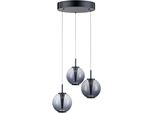 Neuhaus Pure LED Pendelleuchte "Pure E-Infinity", Schwarz (Mystic Grau), 3, Ø 35,3Cm H: 80Cm, 1 Stk., Leuchten, E-Slide Funktion, Cct, Dimmbar, Fernbedienung, LED Pendelleuchte