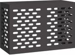 Klimaanlagenabdeckung Schwarz 90 x 40 x 60 cm Stahl